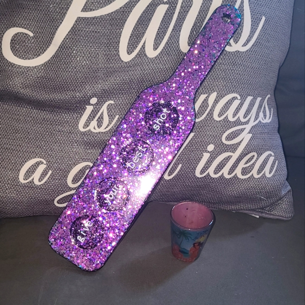 Handmade Glow in the Dark Shot Glass Holder